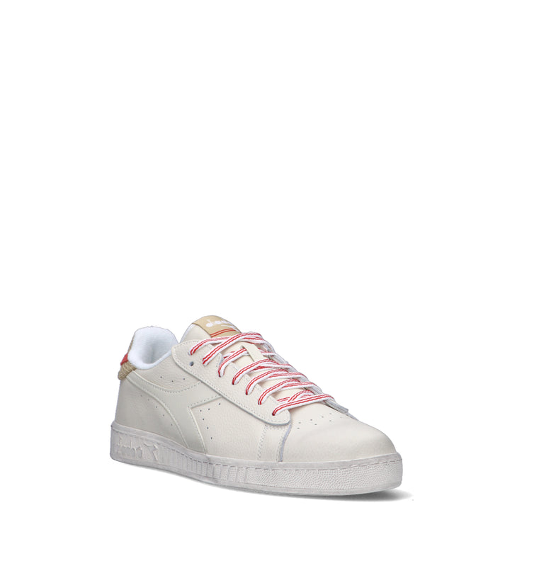 DIADORA GAME LOW TUMBLE WAXED Sneaker uomo bianca