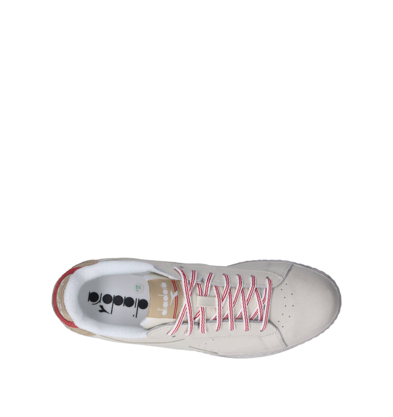DIADORA GAME LOW TUMBLE WAXED Sneaker uomo bianca