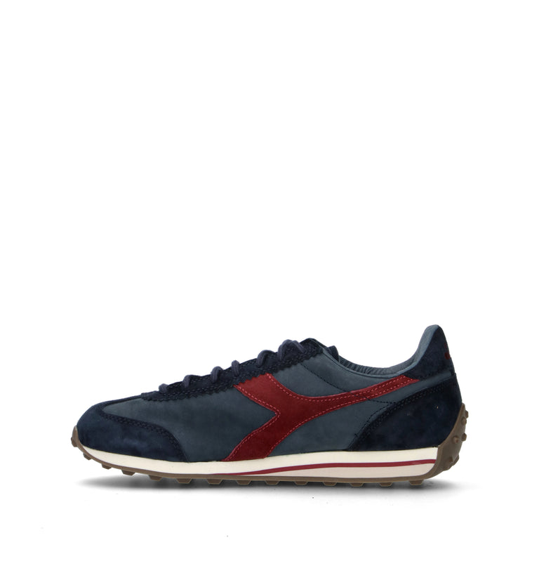 DIADORA RALLY WAXED Sneaker uomo blu in suede