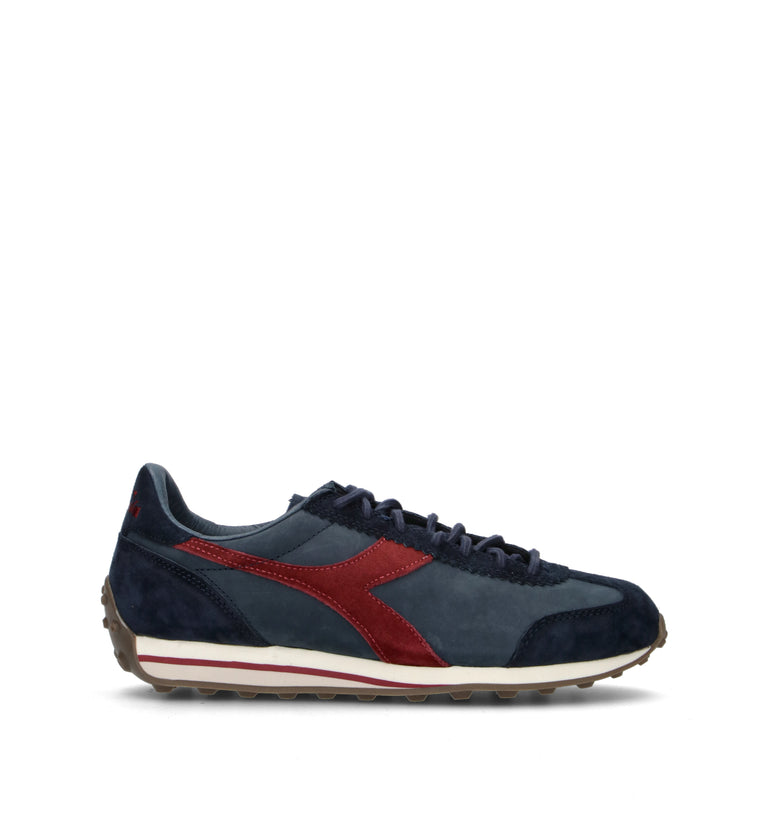 DIADORA RALLY WAXED Sneaker uomo blu in suede