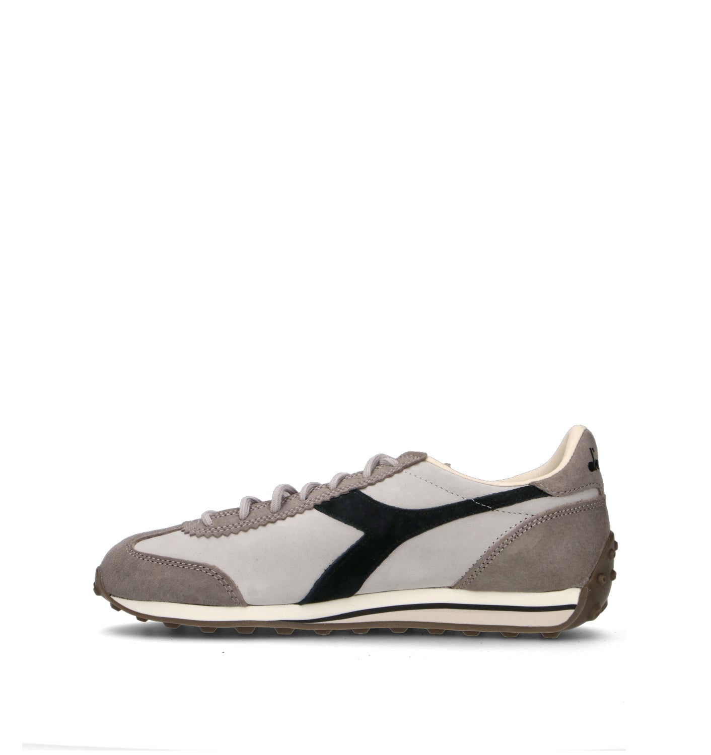 DIADORA RALLY WAXED Sneaker uomo grigia in pelle