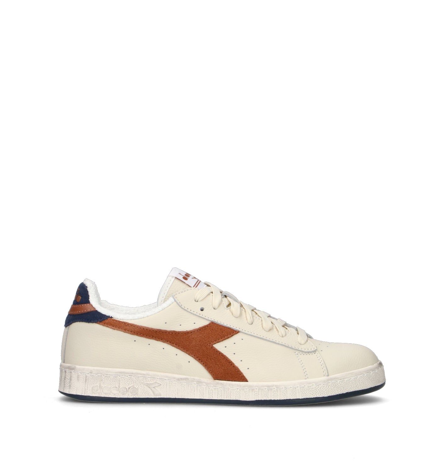 DIADORA GAME LOW SUEDE TOWEL Sneaker uomo bianca in pelle