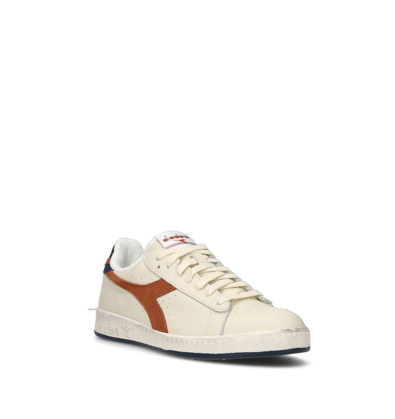 DIADORA GAME LOW SUEDE TOWEL Sneaker uomo bianca in pelle