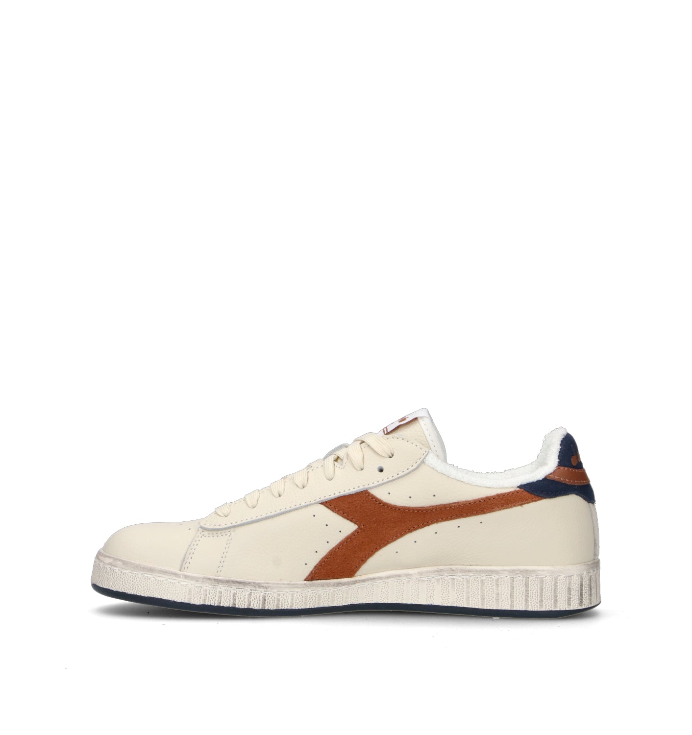 DIADORA GAME LOW SUEDE TOWEL Sneaker uomo bianca in pelle