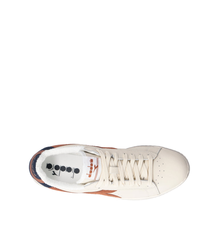 DIADORA GAME LOW SUEDE TOWEL Sneaker uomo bianca in pelle