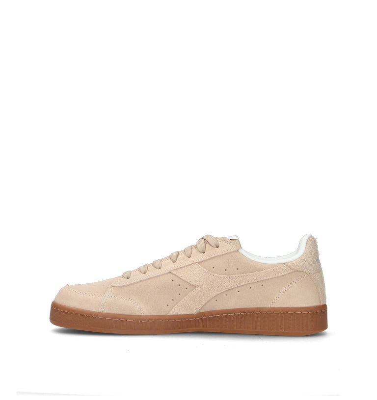 DIADORA GAME LOW SUEDE Sneaker uomo beige in pelle scamosciata
