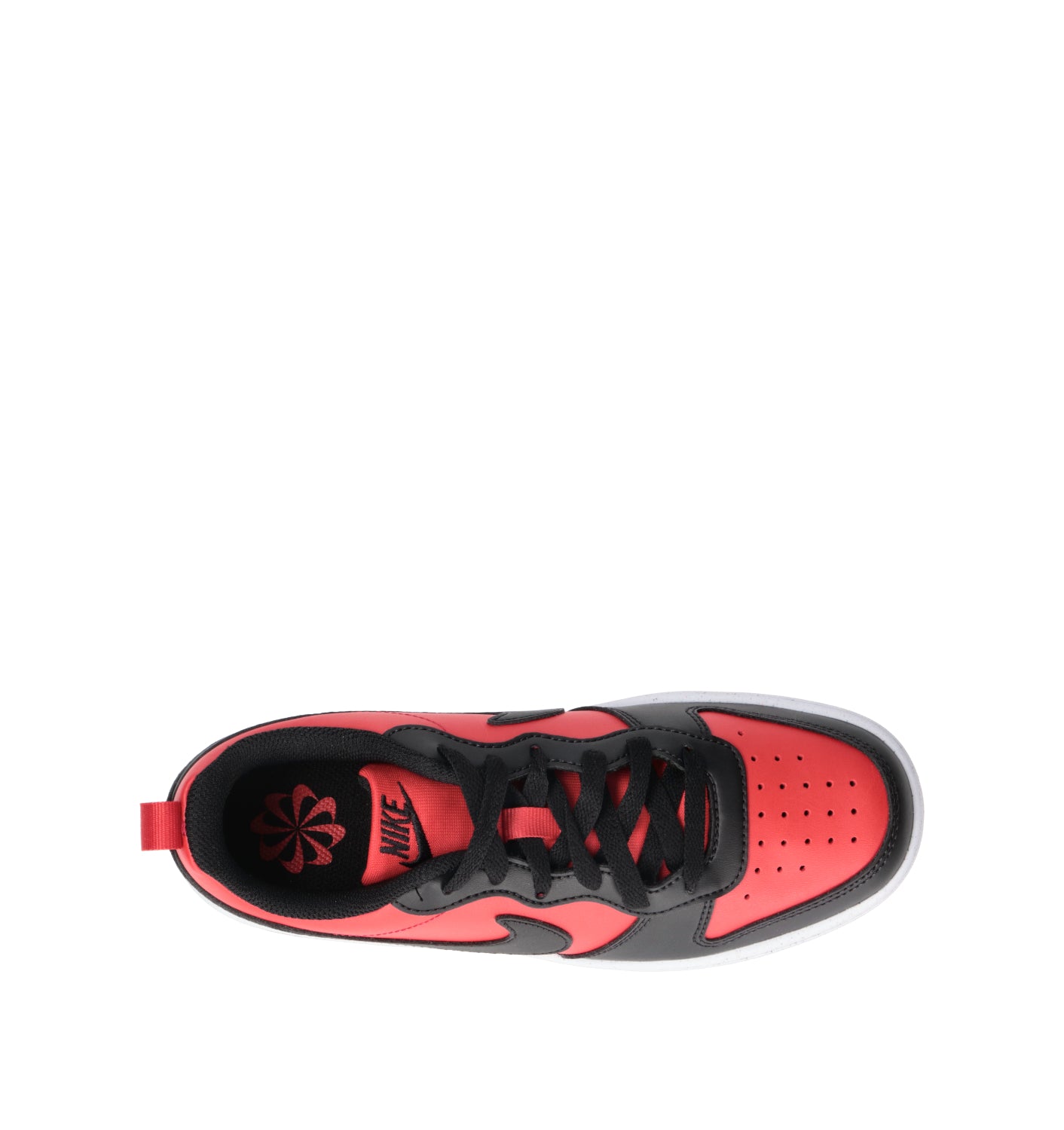NIKE COURT BOROUGH LOW RECRAFT (GS) Sneaker ragazzo rossa/nera