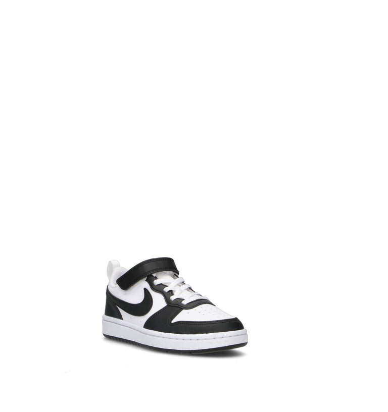 NIKE COURT BOROUGH LOW RECRAFT (PS) Sneaker bimbo bianca/nera