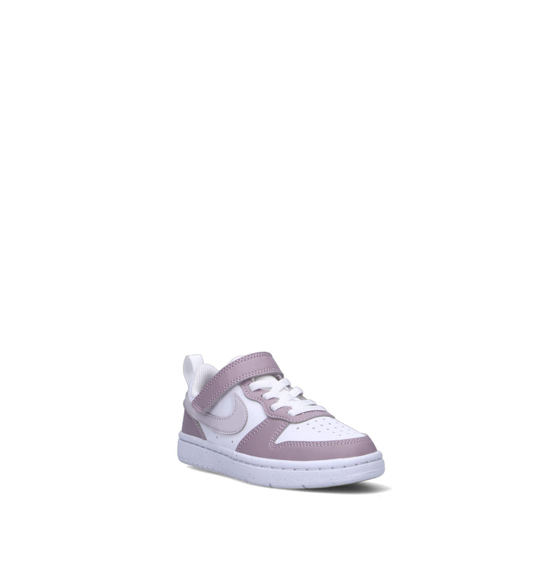 NIKE COURT BOROUGH LOW RECRAFT (PS) Sneaker bimba bianca/lilla