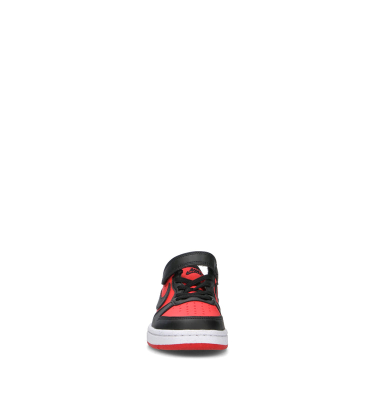 NIKE COURT BOROUGH LOW RECRAFT (PS) Sneaker bimbo rossa/nera