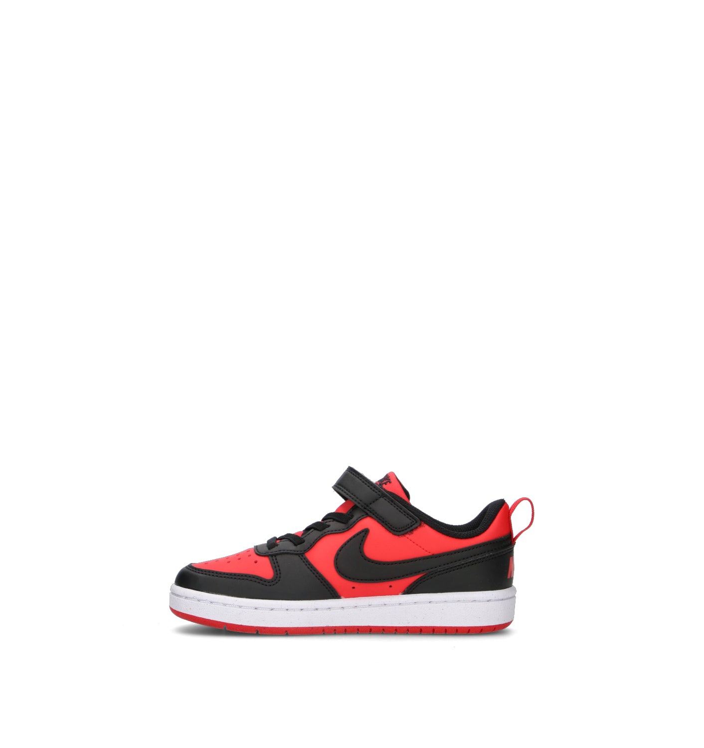 NIKE COURT BOROUGH LOW RECRAFT (PS) Sneaker bimbo rossa/nera