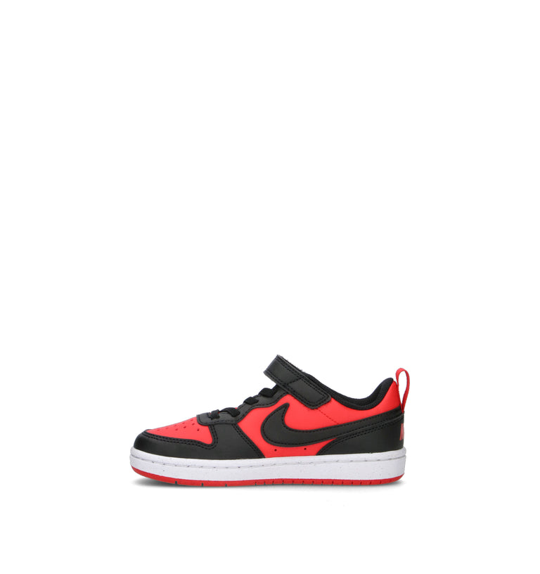 NIKE COURT BOROUGH LOW RECRAFT (PS) Sneaker bimbo rossa/nera