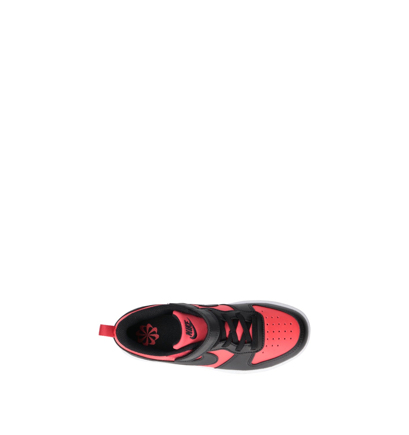 NIKE COURT BOROUGH LOW RECRAFT (PS) Sneaker bimbo rossa/nera