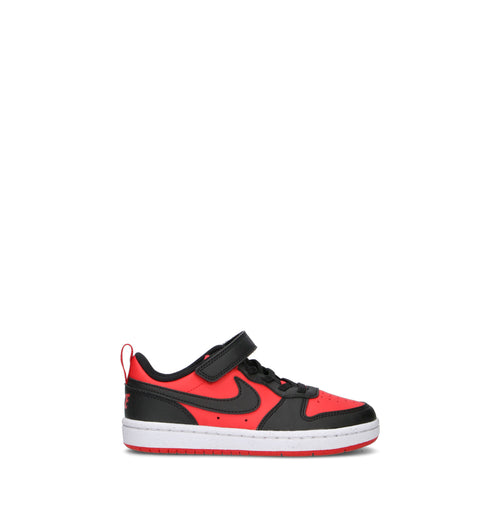 NIKE COURT BOROUGH LOW RECRAFT (PS) Sneaker bimbo rossa/nera