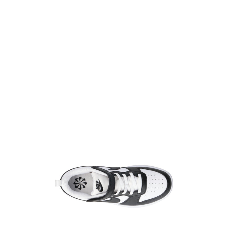 NIKE COURT BOROUGH LOW RECRAFT (TD) Sneaker bimbo bianca/nera