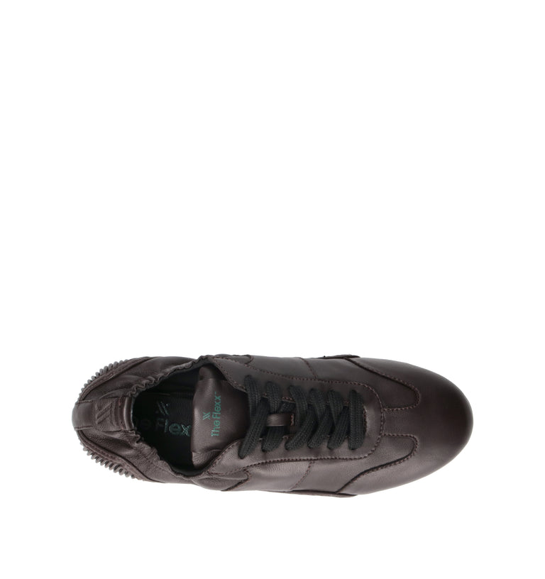 THE FLEXX Sneaker donna testa di moro in pelle