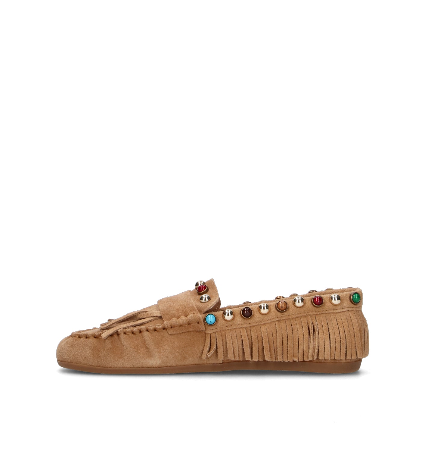 INUOVO Mocassino donna tan in suede