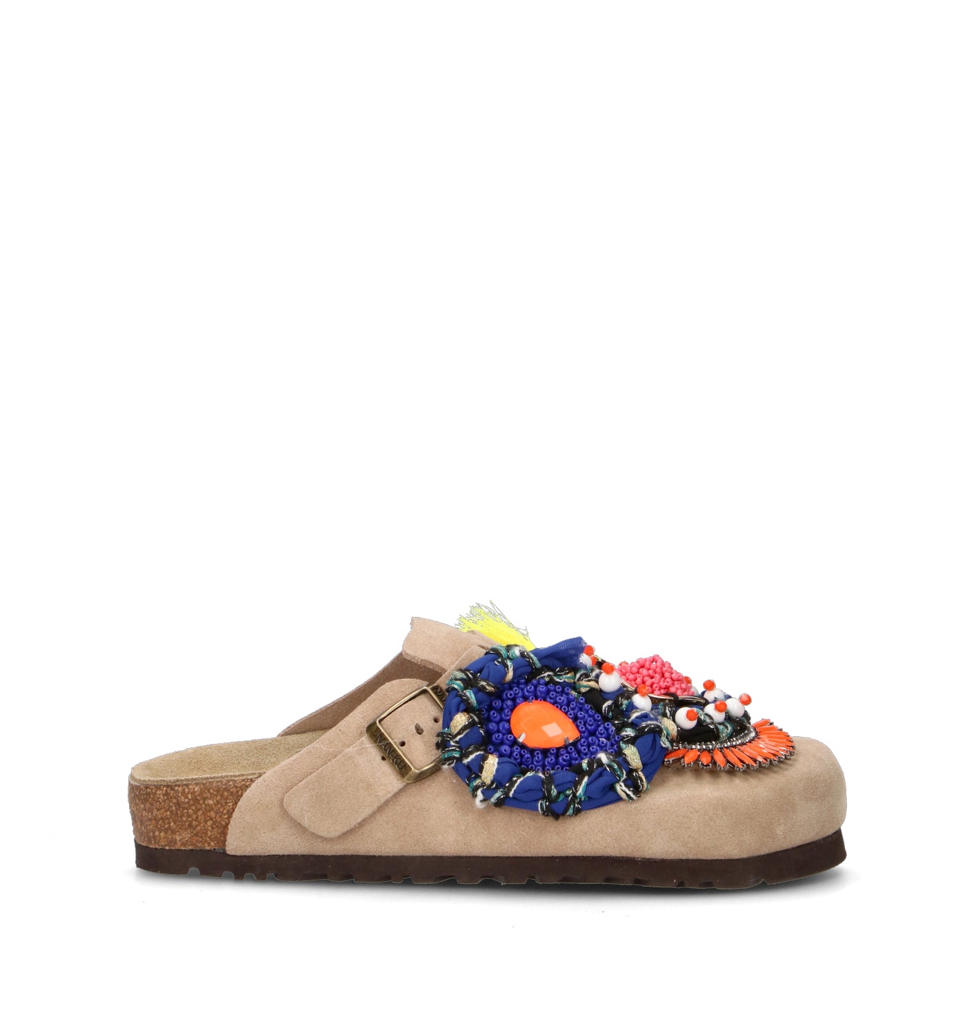 NANKU Ciabatta donna beige in suede
