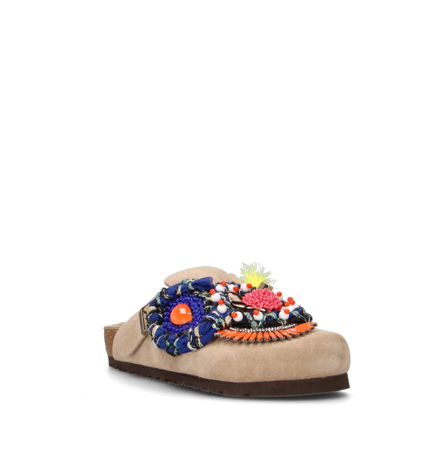 NANKU Ciabatta donna beige in suede