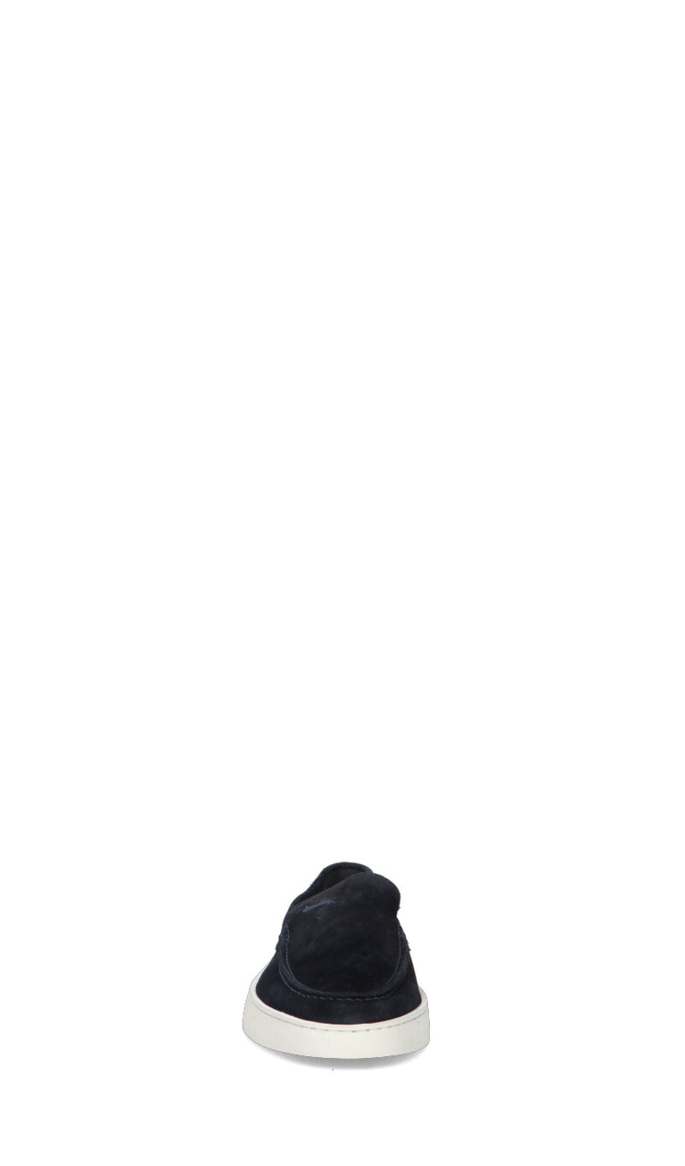 HARMONT&BLAINE Sneaker uomo blu in suede