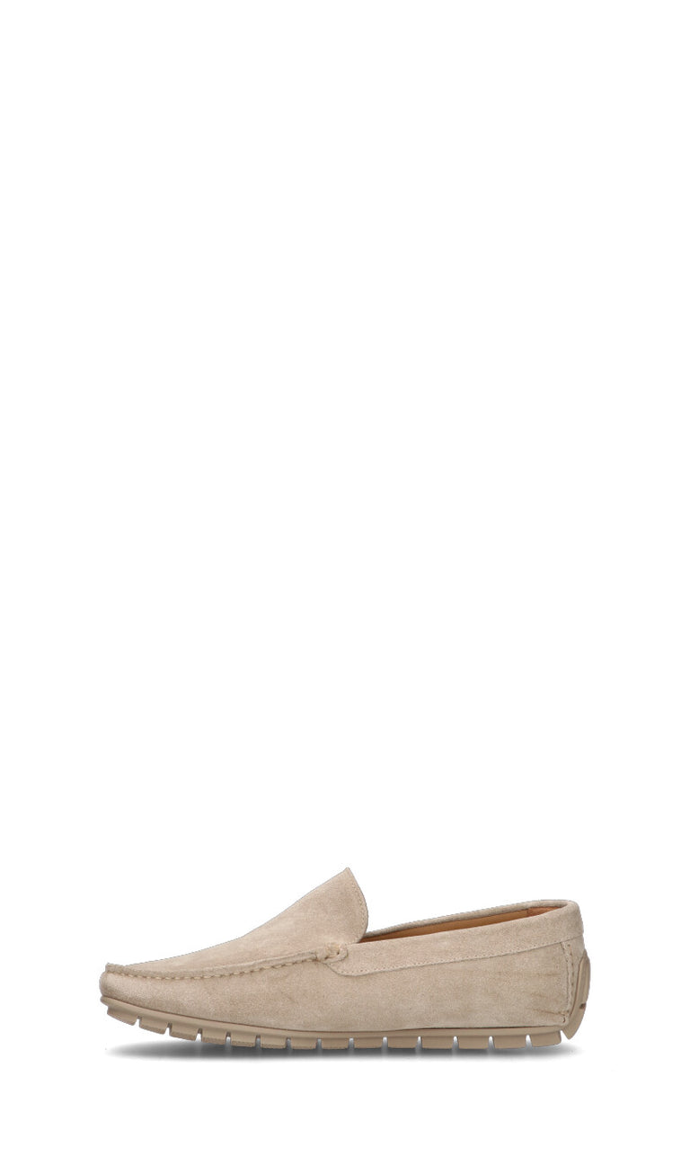 HARMONT&BLAINE Mocassino uomo beige in suede