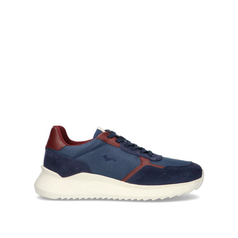 HARMONT&BLAINE Sneaker uomo blu in suede