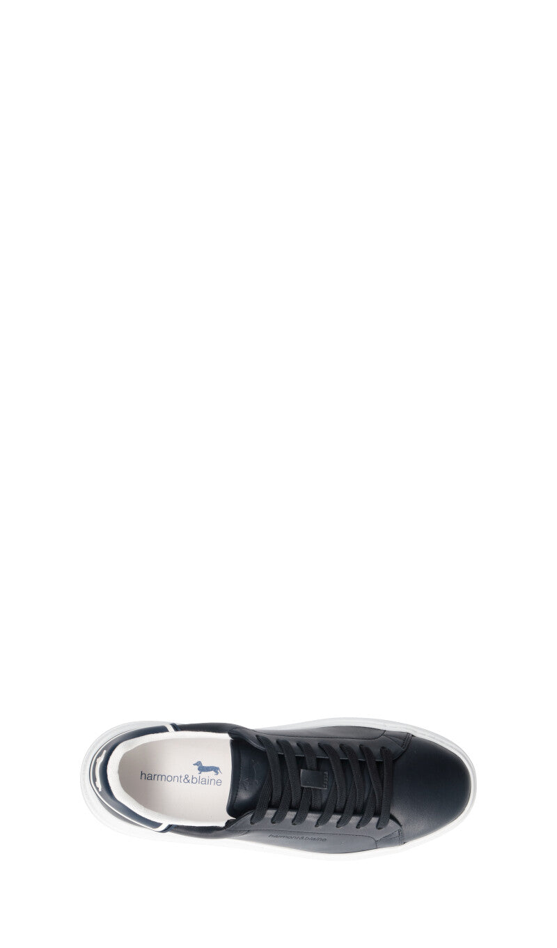 HARMONT&BLAINE Sneaker uomo blu in pelle