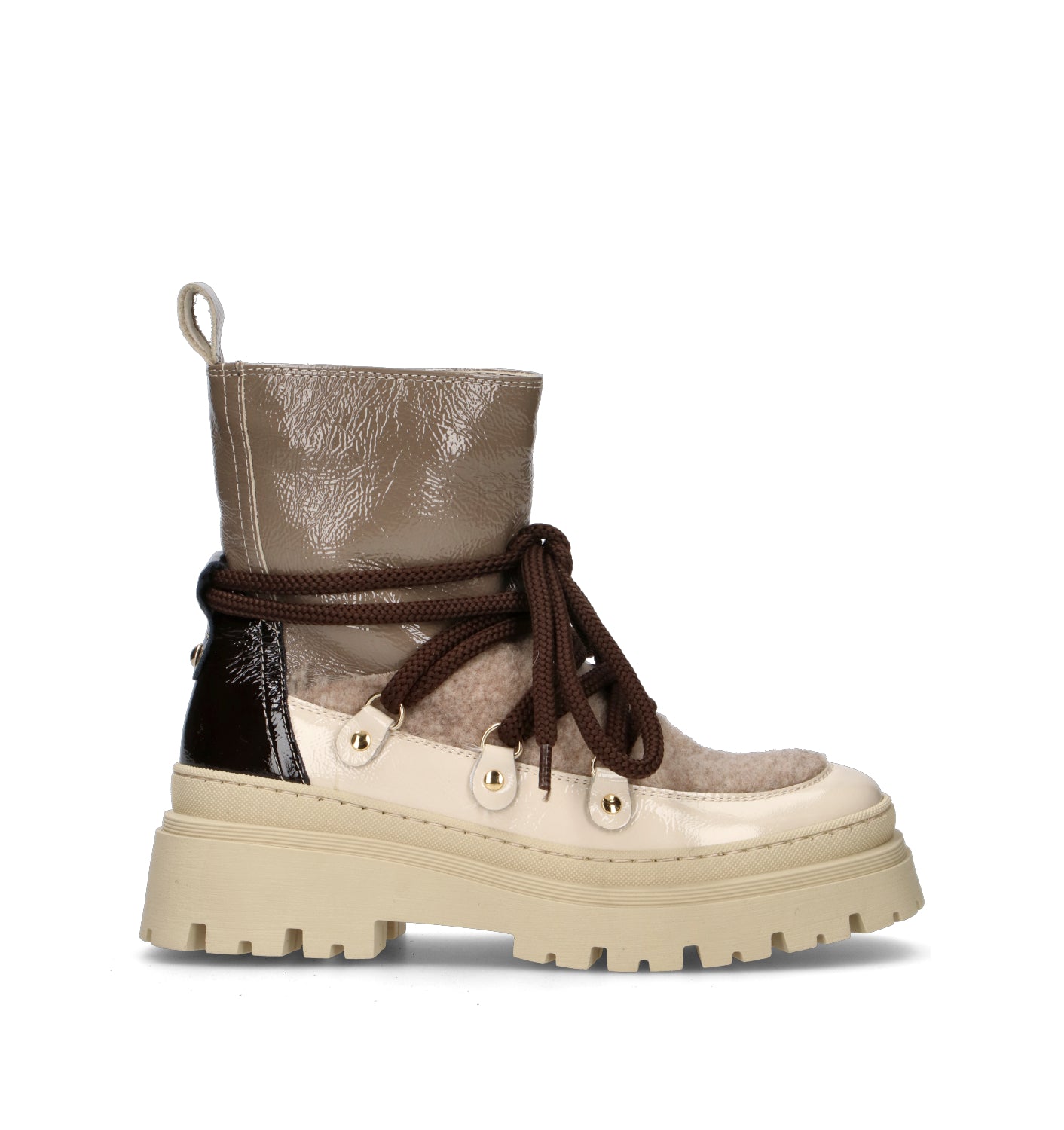 ELENA Polacco donna taupe in pelle