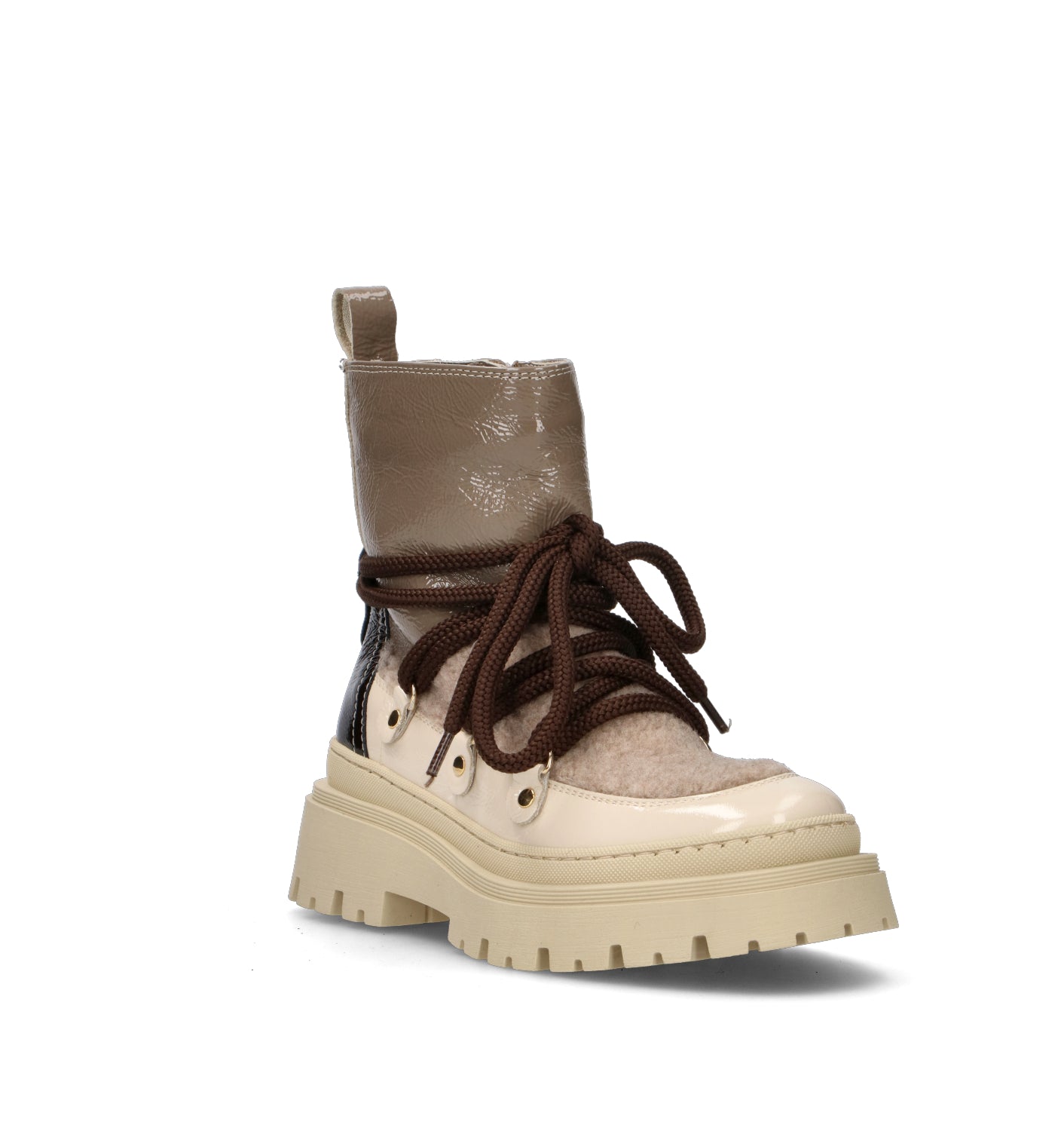 ELENA Polacco donna taupe in pelle