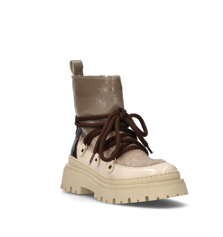 ELENA Polacco donna taupe in pelle