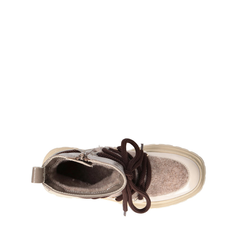 ELENA Polacco donna taupe in pelle