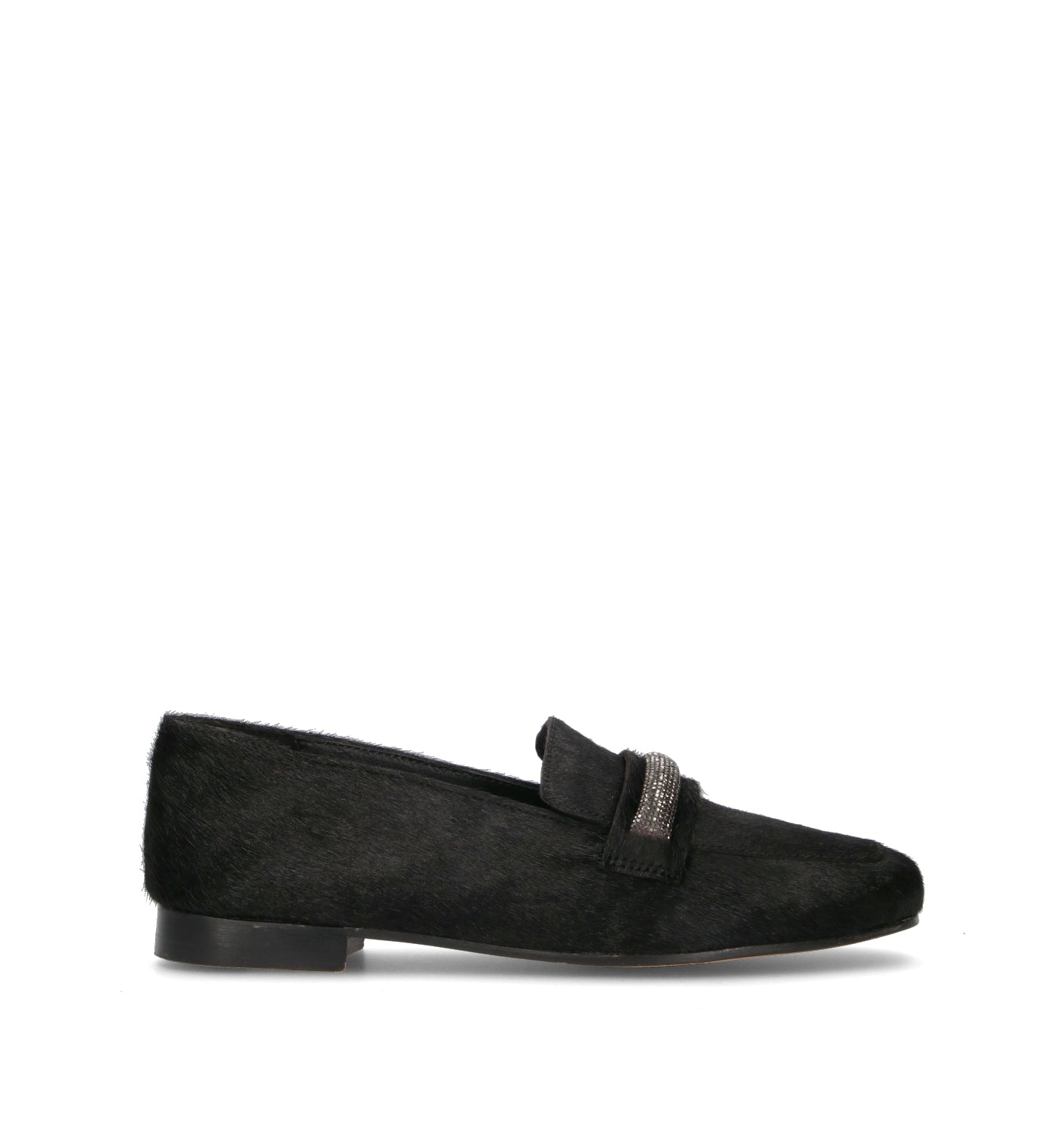 CATCH JUICE Mocassino donna nero in cavallino