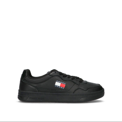 TOMMY HILFIGER JEANS Sneaker uomo nera in pelle