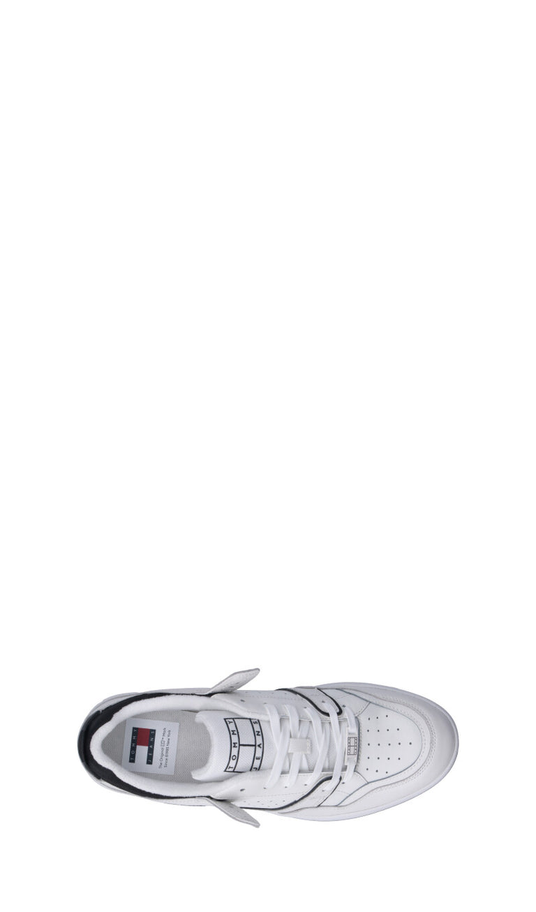 TOMMY HILFIGER JEANS Sneaker uomo ecrù in pelle
