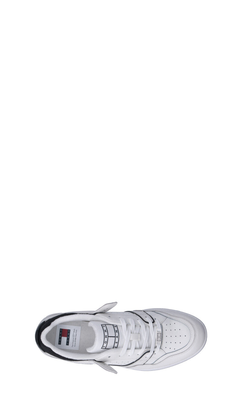 TOMMY HILFIGER JEANS Sneaker uomo ecrù in pelle