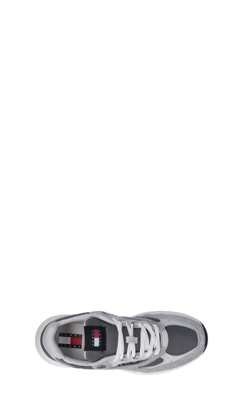 TOMMY HILFIGER JEANS Sneaker uomo grigia in suede