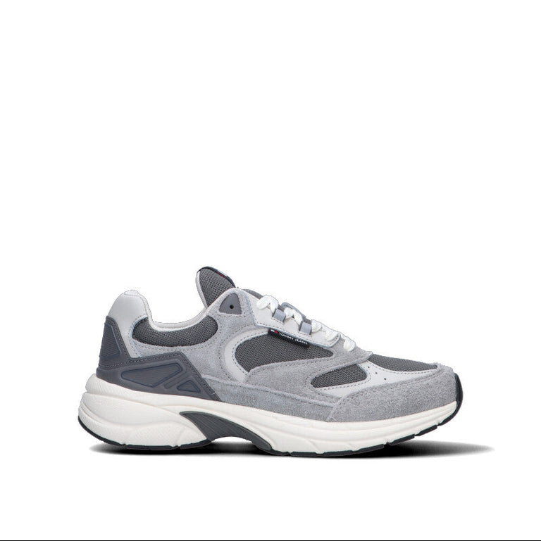 TOMMY HILFIGER JEANS Sneaker uomo grigia in suede