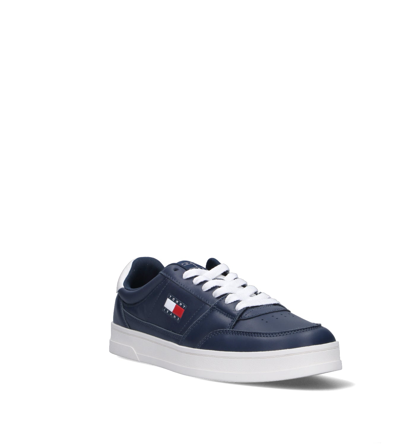 TOMMY HILFIGER JEANS Sneaker uomo blu in pelle