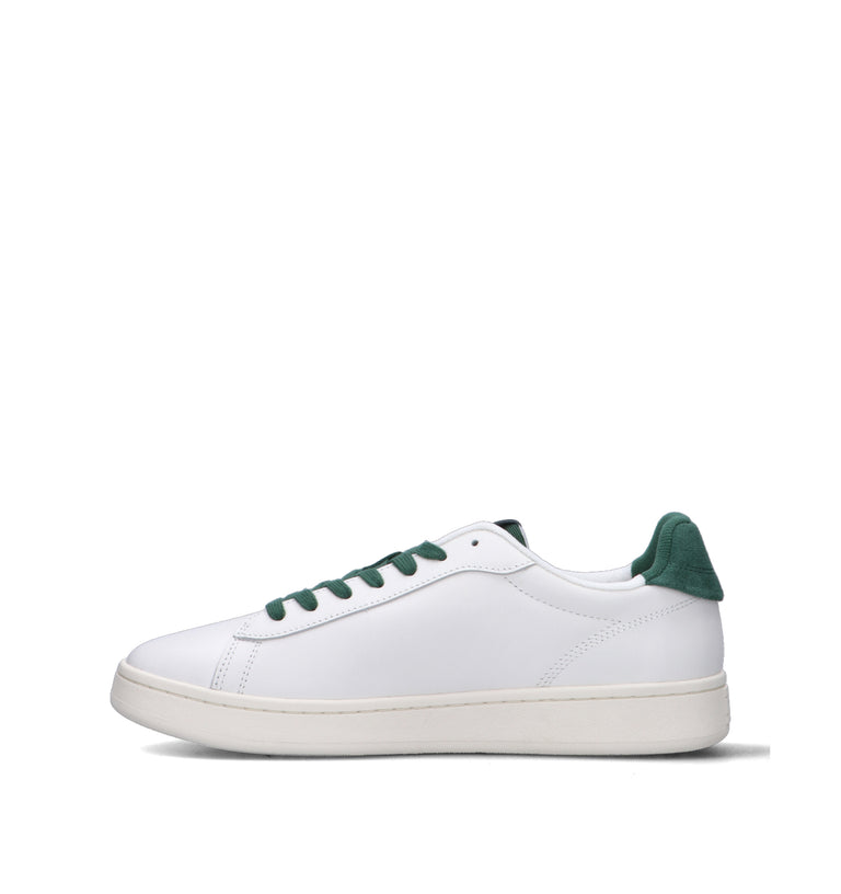 TOMMY HILFIGER JEANS Sneaker uomo bianca/verde in pelle