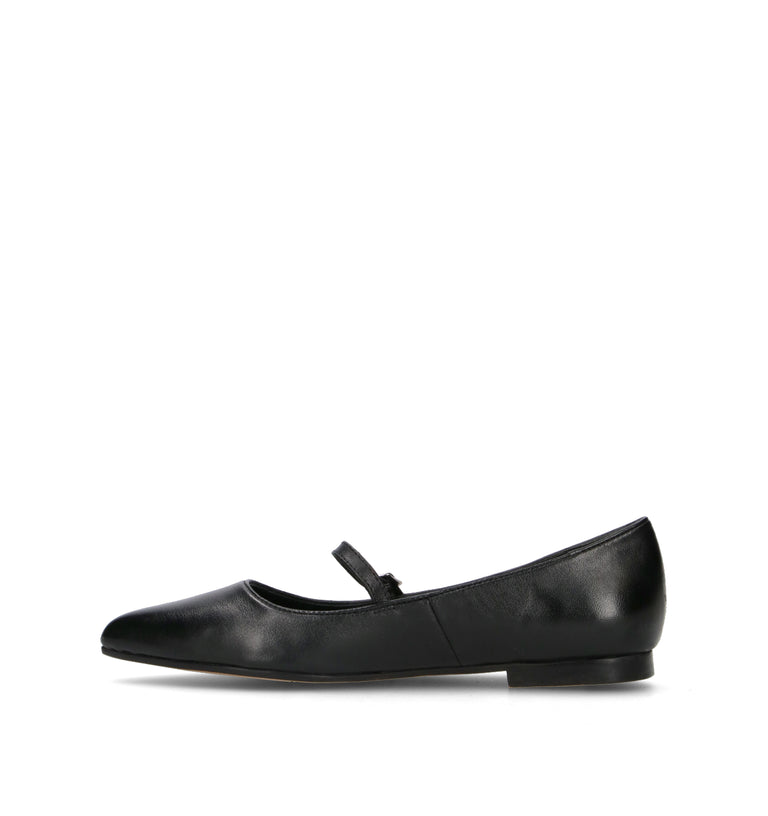 CATCH JUICE Ballerina donna nera in pelle