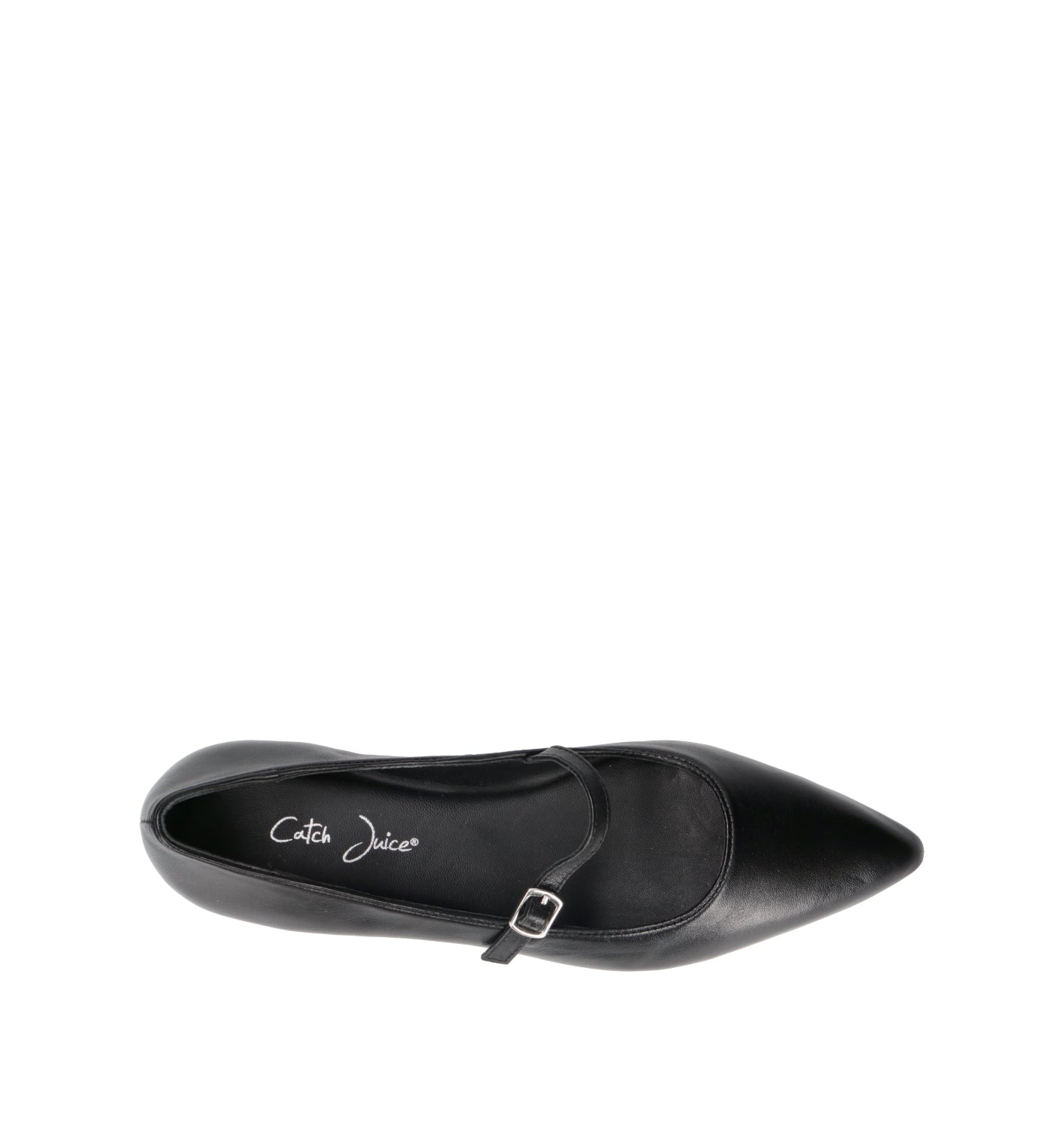 CATCH JUICE Ballerina donna nera in pelle