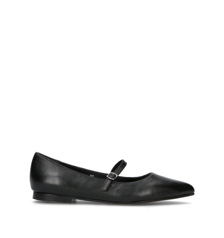 CATCH JUICE Ballerina donna nera in pelle
