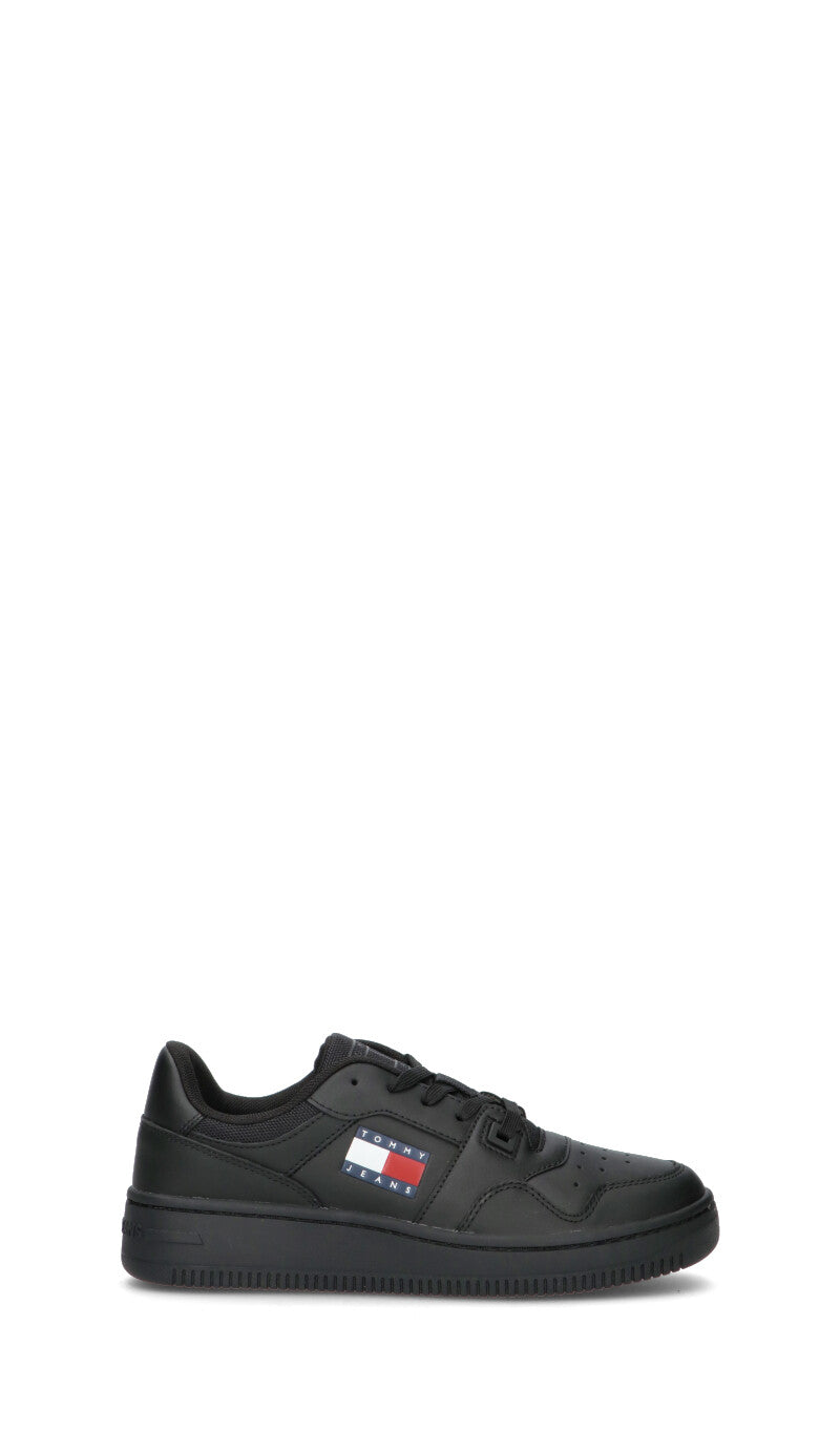 TOMMY HILFIGER JEANS Sneaker donna nera in pelle