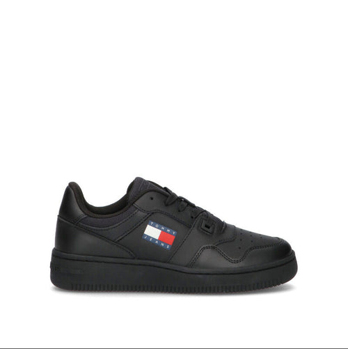 TOMMY HILFIGER JEANS Sneaker donna nera in pelle
