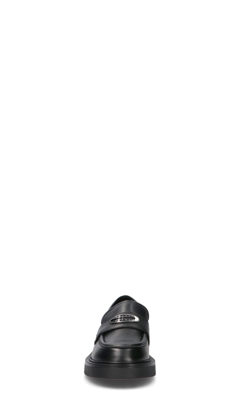 TOMMY HILFIGER JEANS Mocassino donna nero in pelle