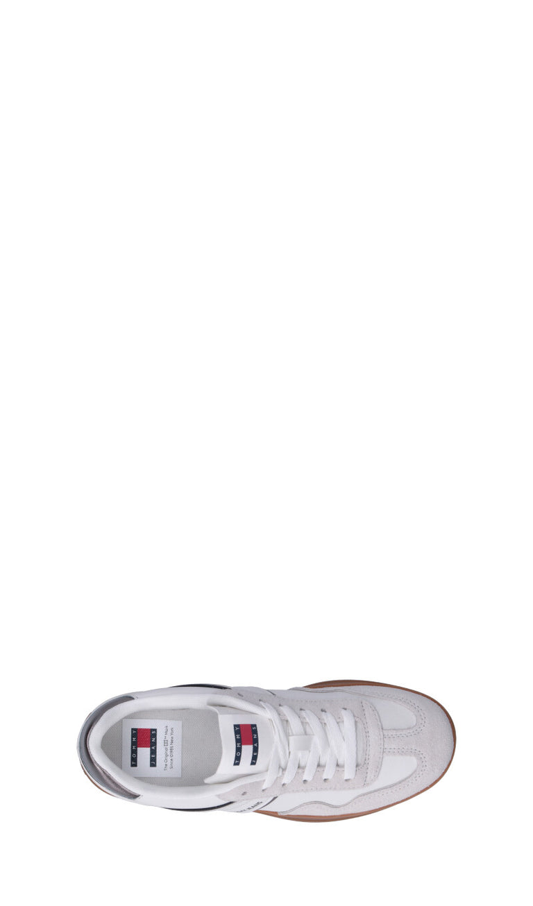 TOMMY HILFIGER JEANS Sneaker donna bianca in pelle