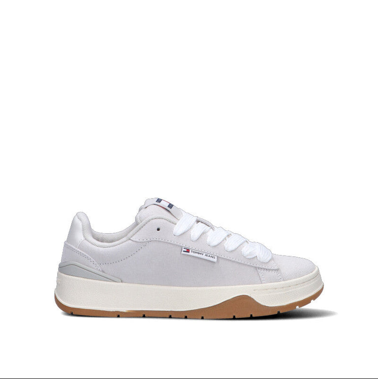 TOMMY HILFIGER JEANS Sneaker donna grigia in suede