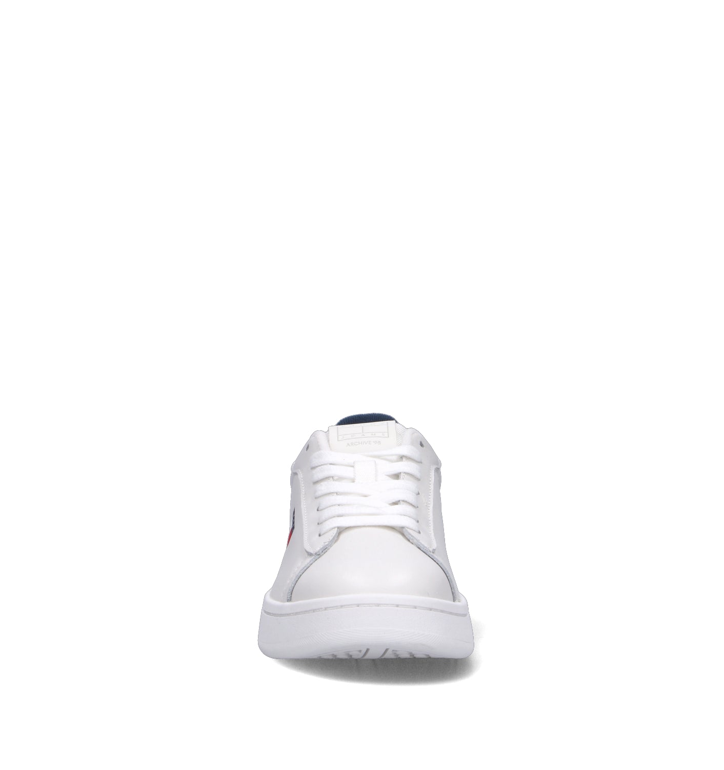 TOMMY HILFIGER JEANS Sneaker donna bianca/blu in pelle