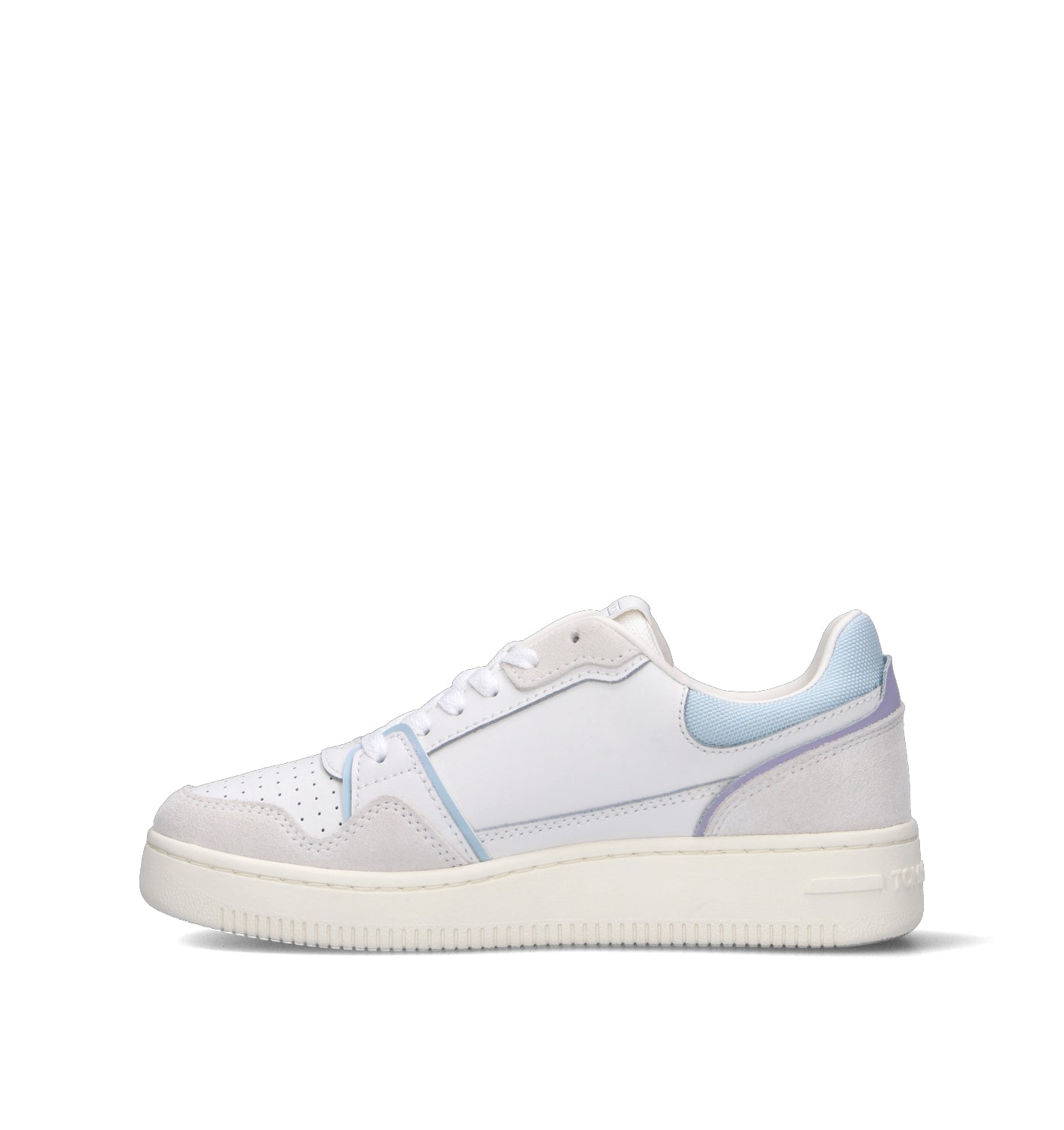 TOMMY HILFIGER JEANS Sneaker donna bianca in pelle