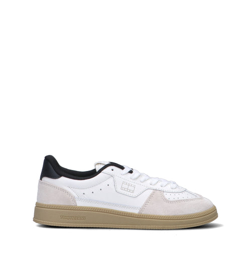 TOMMY HILFIGER JEANS Sneaker donna bianca in pelle